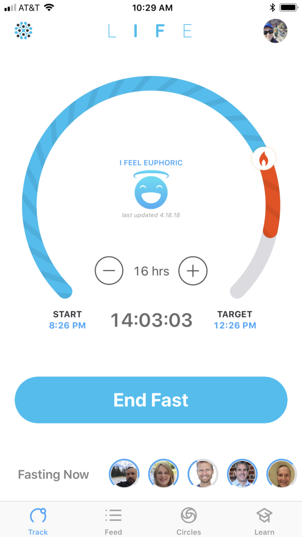The LIFE Fasting Tracker app